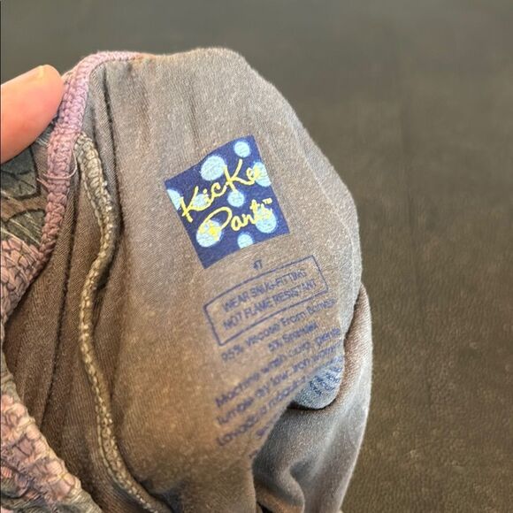 Kickee Pants Brown and Pink Floral Pajama Set and Underwears size 3-4T - Picture 2 of 9